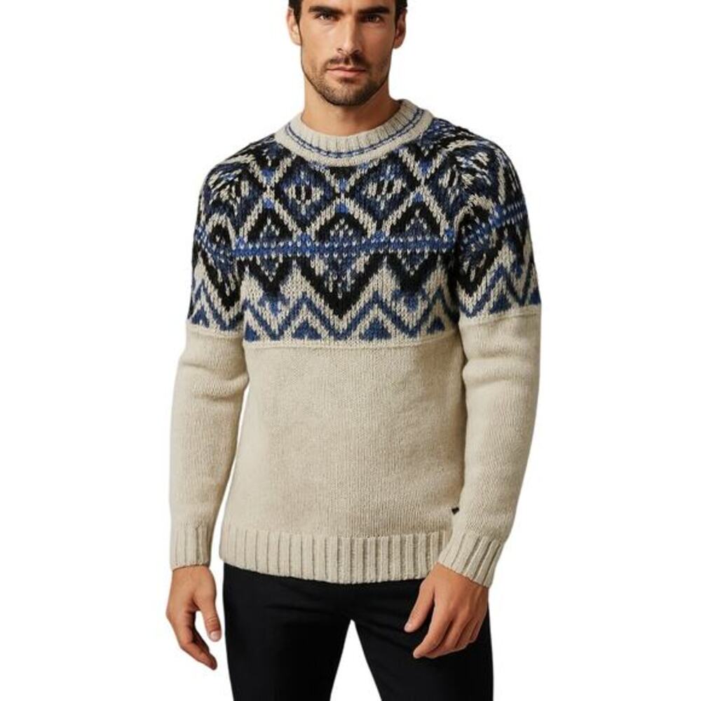 Hugo Boss Akaoki Wool Mohair Ski Lodge‎ Mens Thick Sweater Size XL